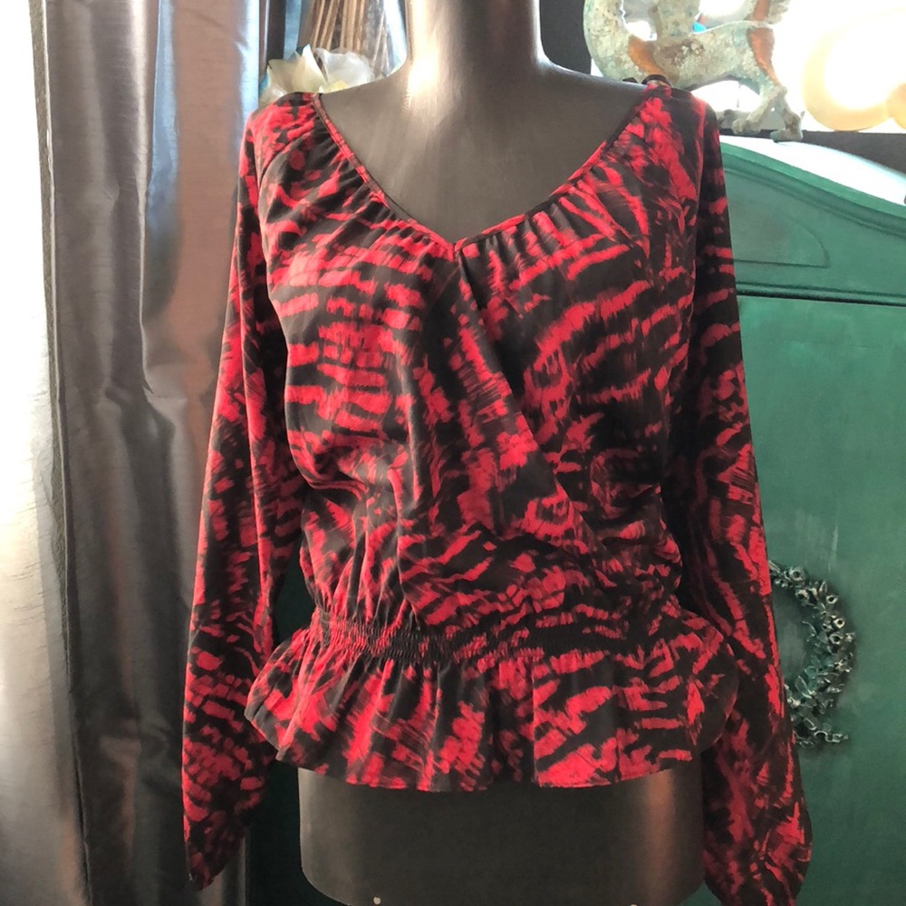 Michael kors v neck blouse